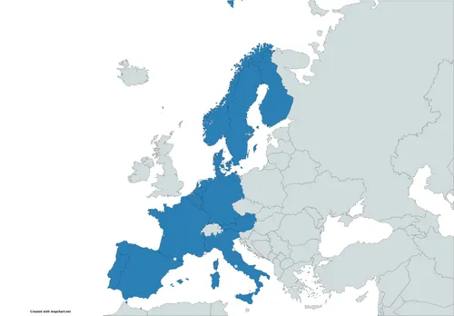 Map of Europe highlighting Catara Capital's 15 passported jurisdictions including Portugal, Spain, France, Germany, Ireland, Iceland and more
